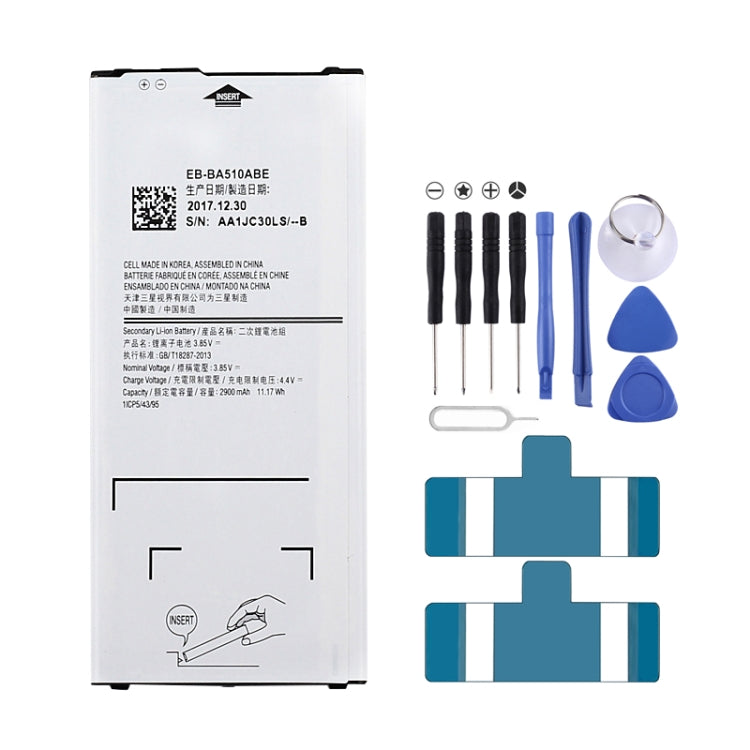 Batteria ricaricabile agli ioni di litio da 2900 mAh per Galaxy A5 (2016), A510F, A510F/DS, A510FD, A510M, A510M/DS, A510Y, For A5 (2016) Batteria ricaricabile agli ioni di litio da 2900 mAh per Galaxy A5 (2016), A510F, A510F/DS, A510FD, A510M, A510M/DS, A510Y, For A5 (2016)